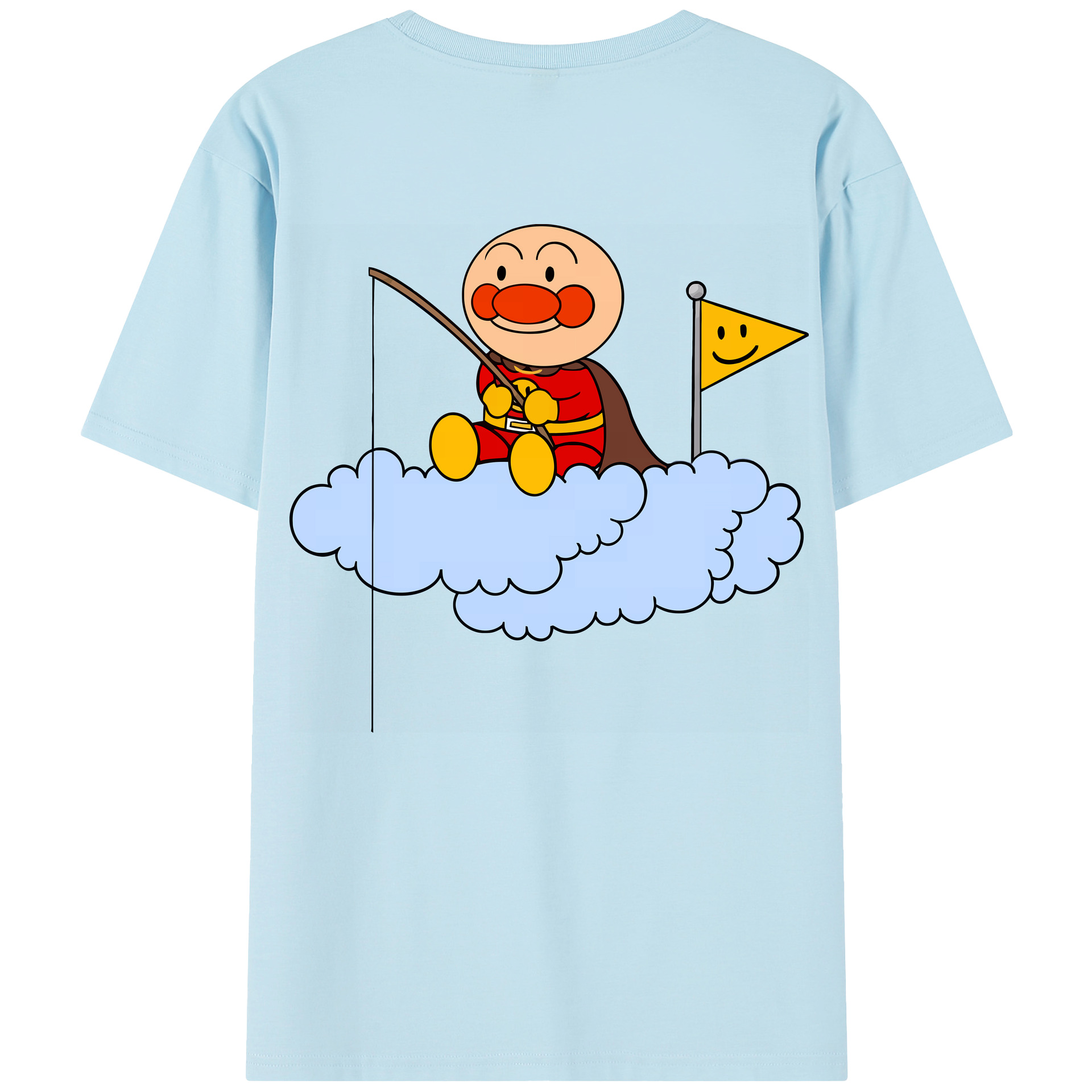 （画像用） アンパンマン Anpanman 綿100％半袖Tシャツ（背面プリント）